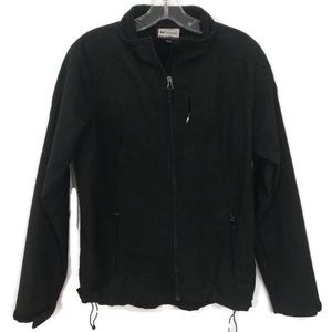 Double Diamond Ladies' Softshell Plush Lining  Waterproof Black Jacket